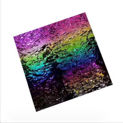 قیمت خوب SUS 201 304 316 AFP سرد رولد 4 * 8ft رنگ آمیزی آینه 8K آب موج دار فولاد ضد زنگ ورق برجسته برای پانل سقف آنلاین