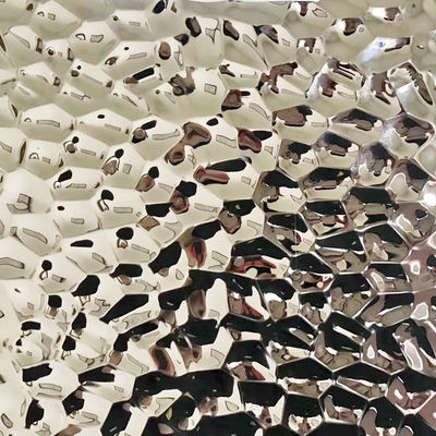 قیمت خوب سنگ نقره ای آب آبی موج دار تخته ای از فولاد ضد زنگ برای تزیین دیوار آنلاین