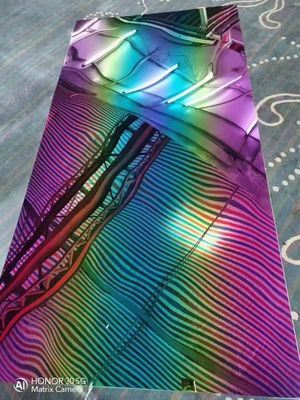 قیمت خوب آینه رنگین رنگ رنگ رنگین رنگین فولاد ضد زنگ 3.0mm برای تزئینات آنلاین