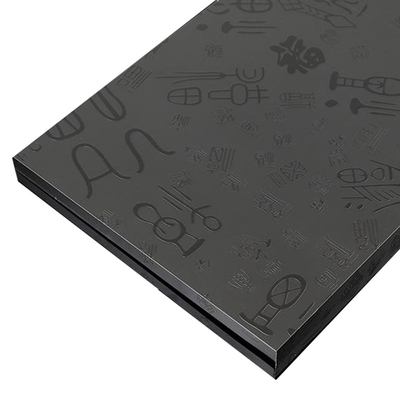 304 رنگ سیاه تیره خط حکاکی مروارید گل رز طلایی فلز ضد زنگ برای پنل کابینت