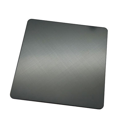 قیمت خوب ورق های فولادی ضد زنگ فوق سیاه 45 خط موی متقاطع 304 ورق های فولادی ضد زنگ رنگی PVD پوشش داده شده برای کابینت آنلاین