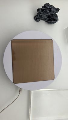 قیمت خوب خطوط موي مس برنز رنگ PVD ضخامت کافي فولاد ضد زنگ 8 فوت 10 فوت آنلاین