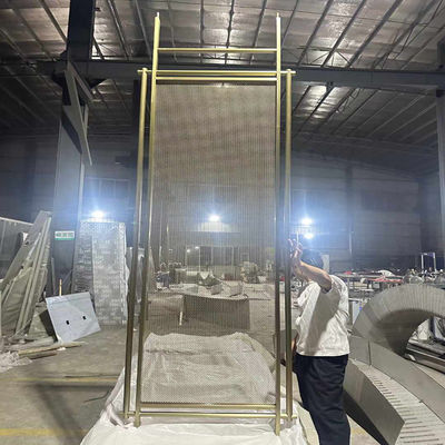 قیمت خوب مدل آمریکن لیزر برش طلا فولاد ضد زنگ صفحه نمایش اتاق جداگر برای خانه هتل رستوران آنلاین