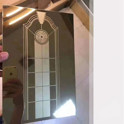 درب آسانسور آینه حک شده 8k 304 صفحه فولاد ضد زنگ