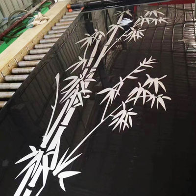 قیمت خوب سوپرمیرر 304 فولاد ضد زنگ پنل حک شده برای درب آنلاین