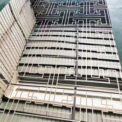 قیمت خوب نقره رنگ روشن 316L فولاد ضد زنگ پنل حک شده برای دکوراسیون هتل آنلاین