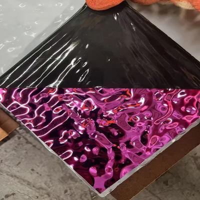 قیمت خوب سبک مدرن آب موج آینه 8k طرح تزئین سقف ورق فولاد ضد زنگ آنلاین