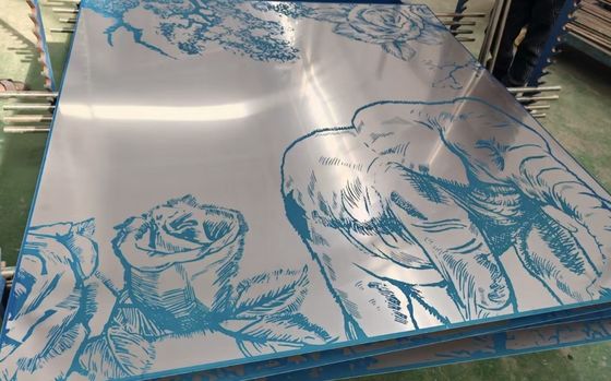 قیمت خوب 201 304 316 ورق استیل ضد زنگ با پوشش PVD و سطح حکاکی شده با الگوهای مختلف برای دکوراسیون دیوار هتل و فروشگاه آنلاین