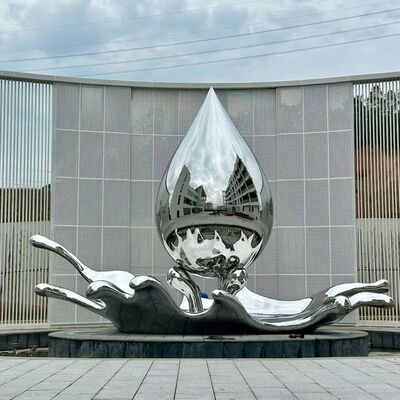 قیمت خوب مجسمه‌های هنرمندان از جنس استیل ضد زنگ 316L با پوشش رنگی برای فضای بیرونی آنلاین