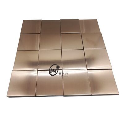 قیمت خوب 304 201  فولاد ضد زنگ  موزاییک مقاوم در برابر خوردگی و ضد آب برای دکوراسیون دیوار هنری رستوران، هتل، حمام آنلاین