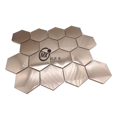 قیمت خوب کاشی های موزاییکی رنگارنگ PVD پوشانده شده از فولاد ضد زنگ در طلا، طلایی رز، سیاه آنلاین