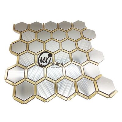 قیمت خوب نوارهای موزاییک استیل ضد زنگ با طرح آجر برای دکوراسیون به سبک صنعتی آنلاین