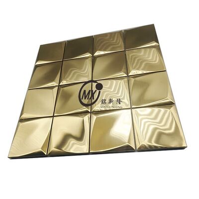 قیمت خوب الگوی بارکد موزاییک استیل ضد زنگ برای دکوراسیون فروشگاه مدرن آنلاین