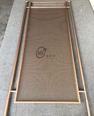 قیمت خوب الگوی هندسی معاصر جداگر صفحه نمایش فولاد ضد زنگ با پوشش PVD تیتانیوم و آینه 8k لهستان در درجه 304 آنلاین