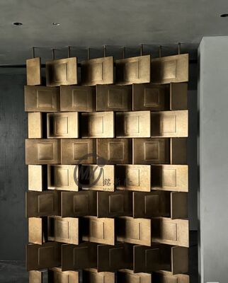 قیمت خوب PVD پوشش تیتانیوم آینه 8k لهستانی فولاد ضد زنگ صفحه جداسازی آزاد ایستاده جداسازی پانل اندازه سفارشی آنلاین