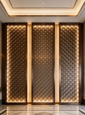 قیمت خوب Chinese Zen Style Stainless Steel Meditation Space Divider آنلاین