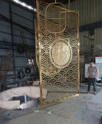 قیمت خوب Asian Cultural Pattern Stainless Steel Decorative Screen آنلاین