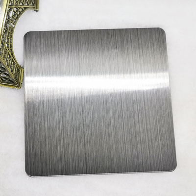 SS430 ساتن Hairline رنگ مشکی ورق فولادی ضد زنگ با روکش PVD